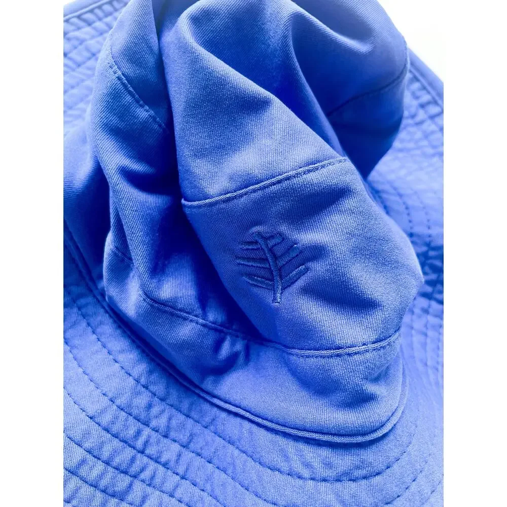 Baby Boy's Coolibar Blue Wide Brimmed Sun Bucket Hat UPF Protection 6-12 Months
